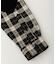 HEART ELBOW PATCH PLAID SHIRT