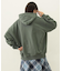 STENCIL LOGO WIDE SWEAT HOODIE