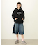 STENCIL LOGO WIDE SWEAT HOODIE