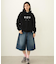 STENCIL LOGO WIDE SWEAT HOODIE