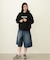 STENCIL LOGO WIDE SWEAT HOODIE
