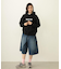STENCIL LOGO WIDE SWEAT HOODIE