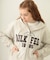 COLLEGE PATCH ZIP UP HOODIE
