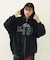 COLLEGE PATCH ZIP UP HOODIE