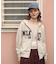 COLLEGE PATCH ZIP UP HOODIE