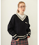MILKFED. PATCH V-NECK KNIT