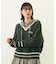MILKFED. PATCH V-NECK KNIT