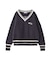 MILKFED. PATCH V-NECK KNIT