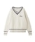 MILKFED. PATCH V-NECK KNIT