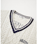 MILKFED. PATCH V-NECK KNIT