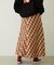 FLARE PLAID SKIRT