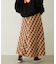 FLARE PLAID SKIRT
