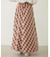 FLARE PLAID SKIRT
