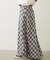 FLARE PLAID SKIRT
