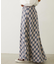 FLARE PLAID SKIRT