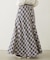 FLARE PLAID SKIRT