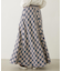FLARE PLAID SKIRT