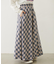 FLARE PLAID SKIRT