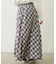 FLARE PLAID SKIRT