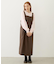 FAUX LEATHER TUCK DRESS