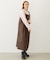 FAUX LEATHER TUCK DRESS