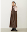 FAUX LEATHER TUCK DRESS