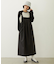 FAUX LEATHER TUCK DRESS
