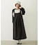 FAUX LEATHER TUCK DRESS
