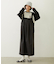 FAUX LEATHER TUCK DRESS