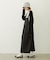 FAUX LEATHER TUCK DRESS