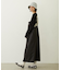 FAUX LEATHER TUCK DRESS