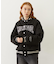 SATIN LOGO PATCH QUILTED JACKET