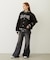 SATIN LOGO PATCH QUILTED JACKET