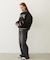 SATIN LOGO PATCH QUILTED JACKET