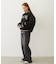 SATIN LOGO PATCH QUILTED JACKET