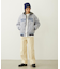 SATIN LOGO PATCH QUILTED JACKET