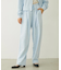 EMBROIDERY TUCK SWEAT PANTS