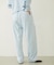 EMBROIDERY TUCK SWEAT PANTS