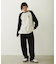 EMBROIDERY TUCK SWEAT PANTS