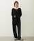 EMBROIDERY TUCK SWEAT PANTS