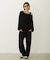 EMBROIDERY TUCK SWEAT PANTS
