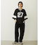 EMBROIDERY TUCK SWEAT PANTS