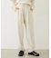 EMBROIDERY TUCK SWEAT PANTS