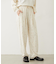 EMBROIDERY TUCK SWEAT PANTS