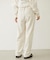 EMBROIDERY TUCK SWEAT PANTS
