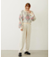 EMBROIDERY TUCK SWEAT PANTS