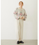 EMBROIDERY TUCK SWEAT PANTS