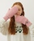 HEART CABLE MITTENS