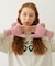 HEART CABLE MITTENS