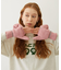 HEART CABLE MITTENS